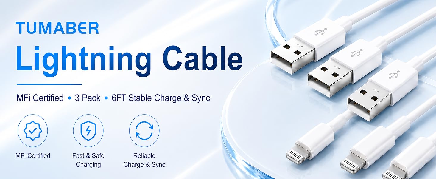 lightning cable 3 pack