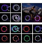 DAWAY LED Bike Wheel Lights - A12 Waterproof Cool Bicycle Tire Light, Safety Spoke Lights for Kid...