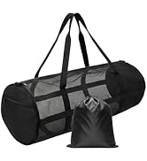 YLTQQT 27 Inch Diving Mesh Duffel Large Capacity Quick-Dry Scuba Gear Bag for Snorkeling & Spearf...