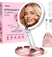 travel mirror with lights