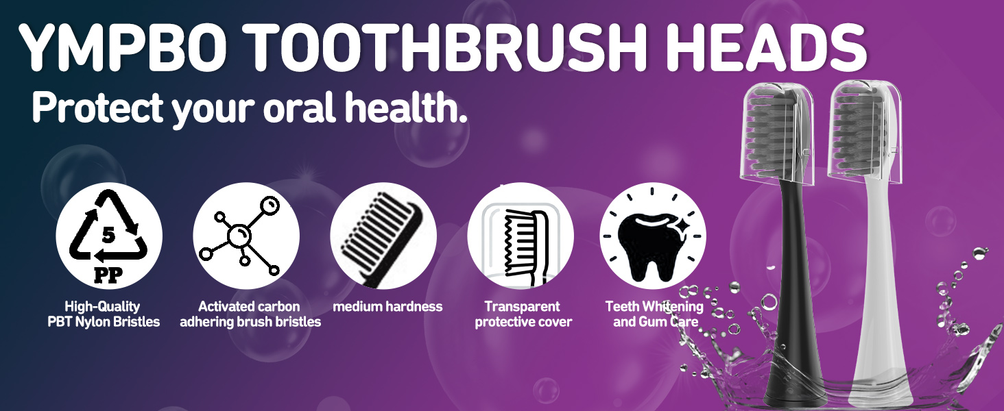 YMPBO toothbrush heads