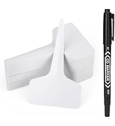 KINGLAKE Plant Labels 4 Inch - 200Pcs Plastic Plant Tags Markers T-Type Garden Labels Waterproof ...