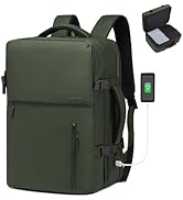 SUIKIHUM Business Travel Carry on Backpack, Lay Flat Luggage Style Bag with USB C & A, 16-inch Su...