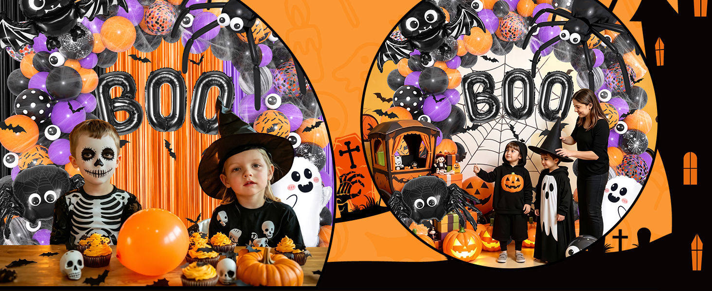 halloween balloon arch