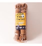 GrowByCoco Gardening Twine, Coconut Fiber Twine, Coir Fiber Rope, Coir Fiber Twine Length 200 Fee...