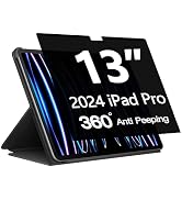 360° Privacy Screen Protector for iPad Pro 13 inch M4 7th Generation, iPad Pro 13 Inch 2024 Priva...