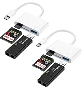 USB C SD Card Reader for iPhone 16/16 Pro/16 Pro Max/16 Plus/15,iPad Pro/Air/Mac/Laptop/Samsung G...