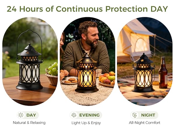 Candles with Metal Lantern Holder