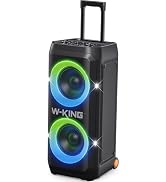 W-KING Portable Speaker Bluetooth Partybox, 370W MAX Pro Sound Loud, Deepest Bass,Large Outdoor B...