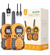 FOREDOM Rechargeable Walkie Talkies for Kids Walkie Talkies Long Range for Boy & Girl Age 3 to 12...