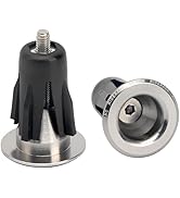 2Pcs Bike Handlebar End Plugs, Aluminum Alloy, for Bicycle Grip End Cap, Aluminum Alloy Handlebar...