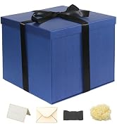 YINUOYOUJIA Large Gift Box 12x12x10 Inches,Blue Gift Boxes for presents,Birthday Gift Box,Present...