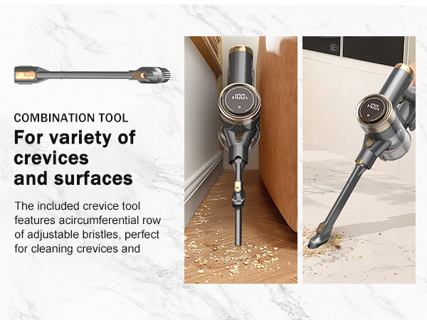 NuYupo DHC100 Cordless Vacuum Cleaner Stick Handhed Upright Vacuums Cleaners vac for home pet hair