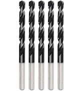 3/8 Inch Cobalt Drill Bit 5PCS | High Speed Steel | Drill Bit for Stainless Steel and Hardened Me...