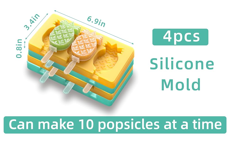 Homemade Frozen Popsicles Molds for Kids Baby