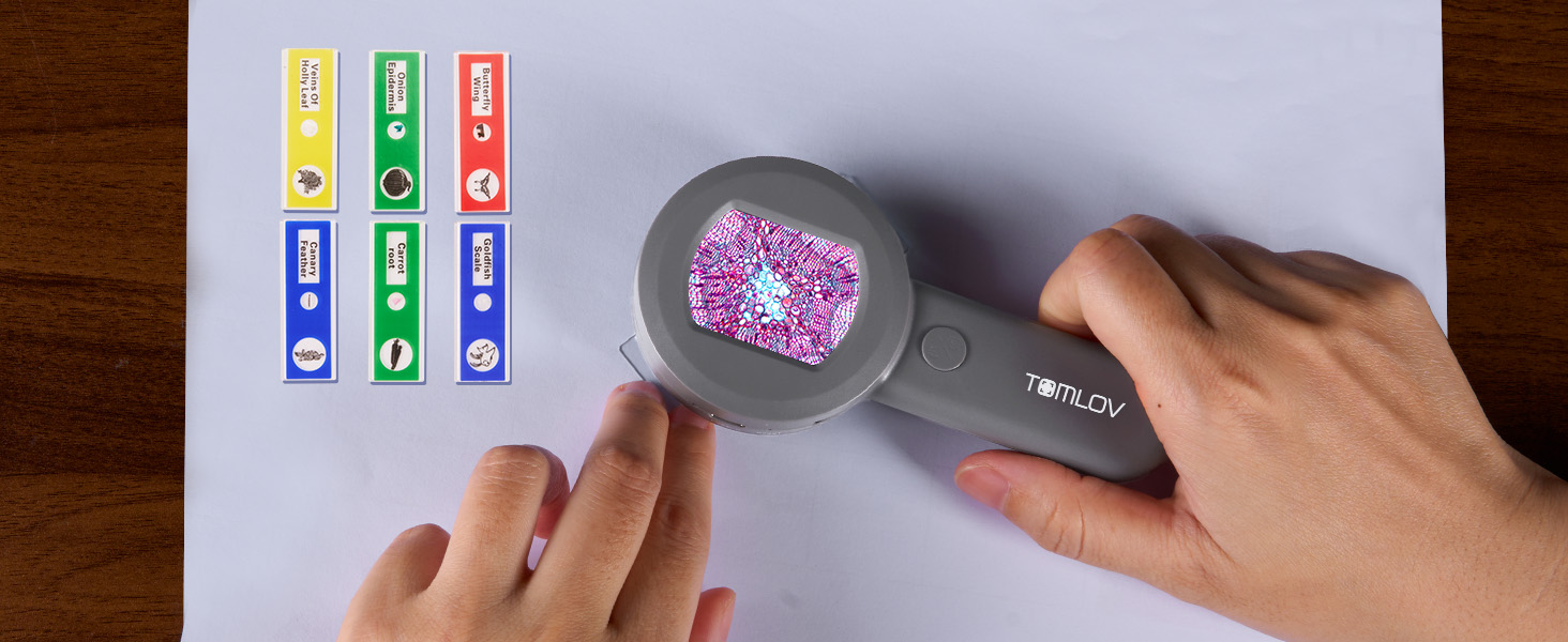 TOMLOV P10 Microscope for Adults Kids