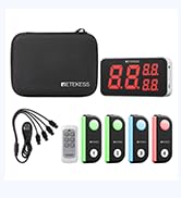 Retekess TM103 Wireless Game Show Buzzer System, Family Feud Buzzer(1-4) | for Classroom, Gym, On...