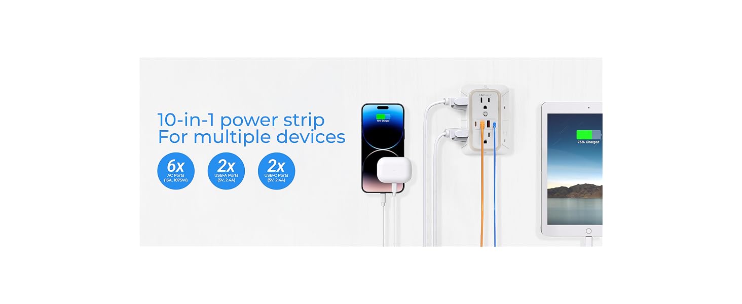 wall outlet extender surge protector outlet usb wall charger outlet with usb ports usb outlet