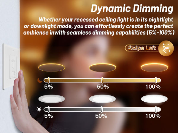 Dynamic dimming in two modes