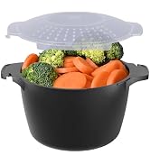 Microwave Cookware Steamer, 2 Quart Microwave Steamer for Vegetables, Microwave Cooker with Vent ...