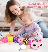 KIZZYEA Sensory Musical Unicorn Animal Stuffed Toys-Pink