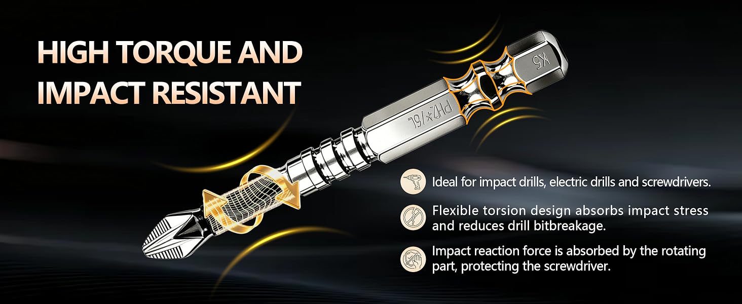 K5 High Magnetic Screwdriver Drill Bit Set