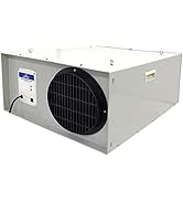 iLIVING ILG8AF8000 3-Speed Air Filtration System Fan with Remote, Hanging or on Wheels Filter for...