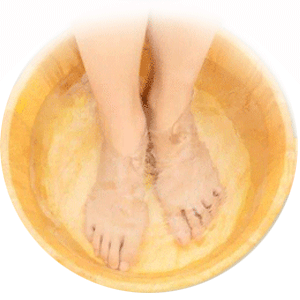 Soak feet before removing callus
