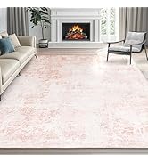 Dintszyayue Washable Rugs 5X7 Large Neutral Modern Non Slip Foldable Thin Under Dining Table Dini...