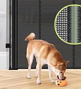 Reinforced 55" Wide Retractable Baby Gates with Reinforced Strips Retractable Dog Gate for The Ho...