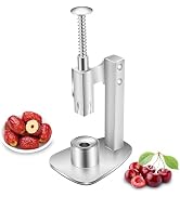 Casbomy Stainless Steel Red Dates Corer, Pit Remover, Olive Pitter Tool, Portable Fruit Corer Rem...