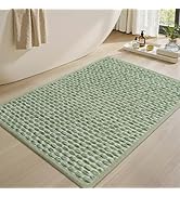 AMOAMI Unique Woven Bath Mat, Super Absorbent Non Slip Bath Mats for Bathroom Floor Textured Bath...