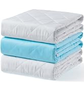 KANECH Washable Waterproof Underpads 18"x24" (3 Pack) – Reusable Incontinence Bed Pads for Adults...