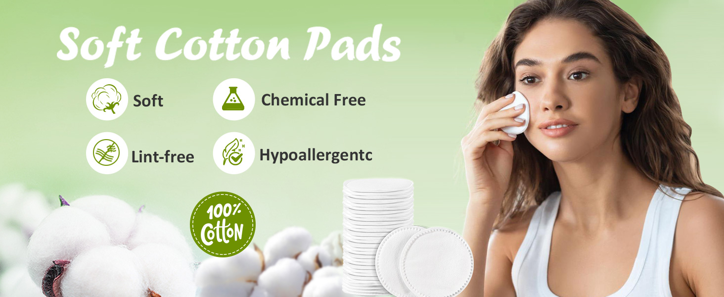 soft cotton pads
