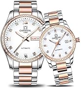 Couple Automatic Mechanical Watch Sapphire Glass Stainless Steel Watch Men and Women Her or His G...