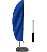 Patio Cantilever Umbrella Covers for Outdoor: Waterproof Offset Umbrella Cover Banana Style with ...