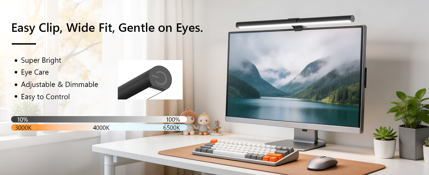 Monitor Light Bar, Computer Monitor Lamp for Home Office Gaming