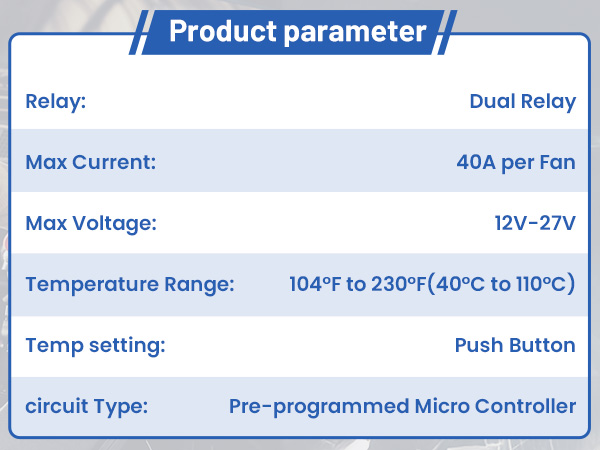 electric fan relay kit,thermal switch,fan relay kit with probe,electric fan thermostat switch