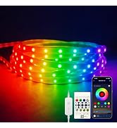EZMYMA RGB+IC LED Strip Lights 9.84ft,5V USB Self-Adhesive Light Rope Strip,Flexible LED Lights f...