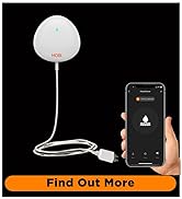 MOBI Smart Home 2.4GHz WiFi Water Leak Sensor, Water Sensor, Water Detector Alarm; Water Leak