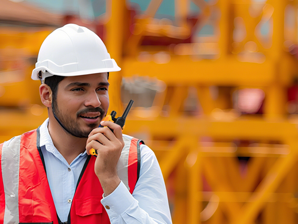 Construction walkie talkie
