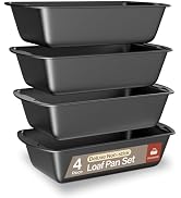 Bakken- Swiss BAKKENMASTER Loaf Pan Set 4-Piece - Deluxe Nonstick Carbon Steel Bakeware for Perfe...