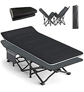 ATORPOK Camping Cot for Adults with Cushion Comfortable, Tent Folding Cot for Sleeping, Lightweig...
