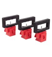TRADESAFE Circuit Breaker Lockout Device, 3 Pack, 480/600 Volt, Clamp-on Breaker Lock Out Device,...