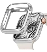 JR.DM 40mm Soft Flexible TPU Case Compatible for Apple Watch Series 6/5/4/SE Touchable Screen Lig...