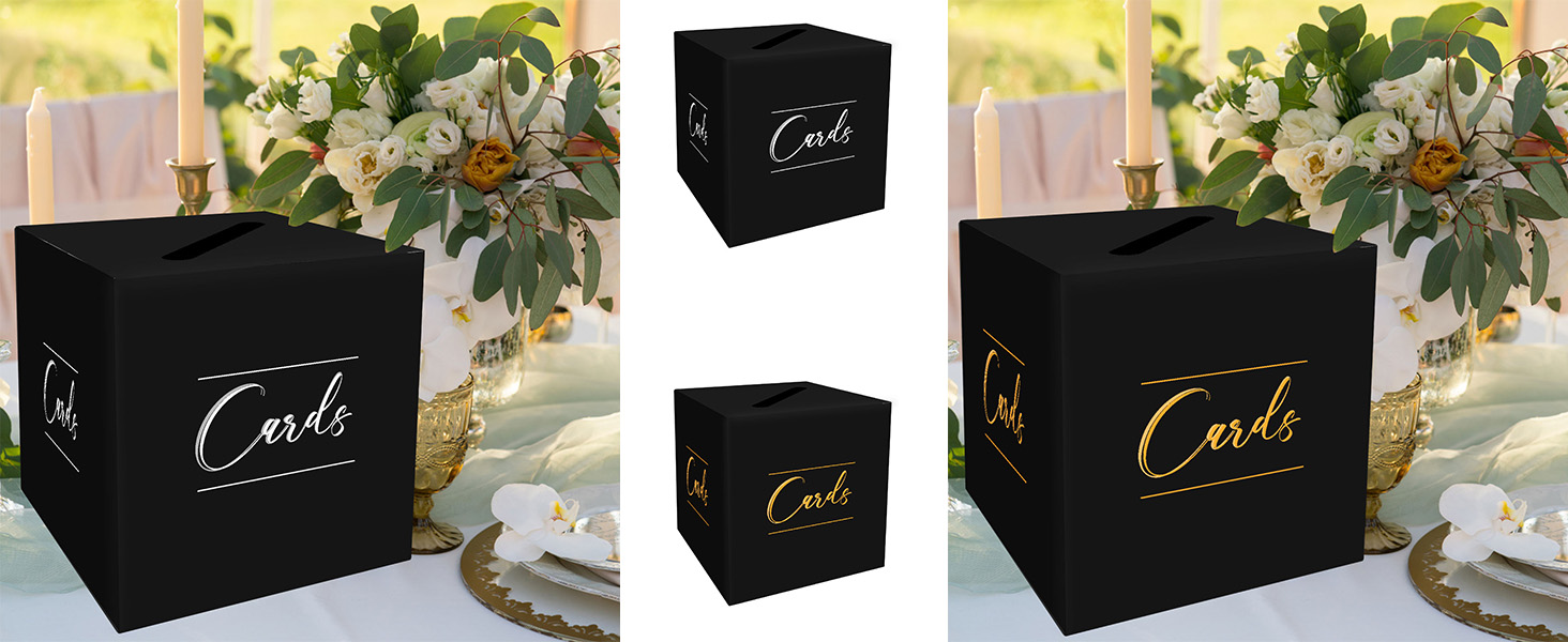 black graduation card box for party black birthday card box holder gift card box for wedding funeral