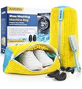 AXERIN Shoe Washing Machine Bag (5-Piece Premium Kit) – 2 Reusable Laundry Shoe Bag for Washer & ...