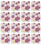 SimpMyloobe 16 Pcs Artificial Flower Wall Panels, 13.77x13.77 inch Floral Wall Panel Artificial S...