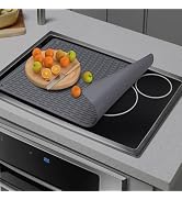 Stove Top Cover for Electric Stove, Stove Cover, Heat Resistant Stove Top Mat, Silicone Stove Mat...