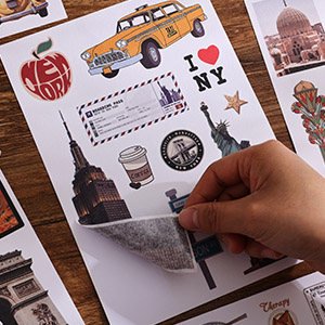 Travel sticker book